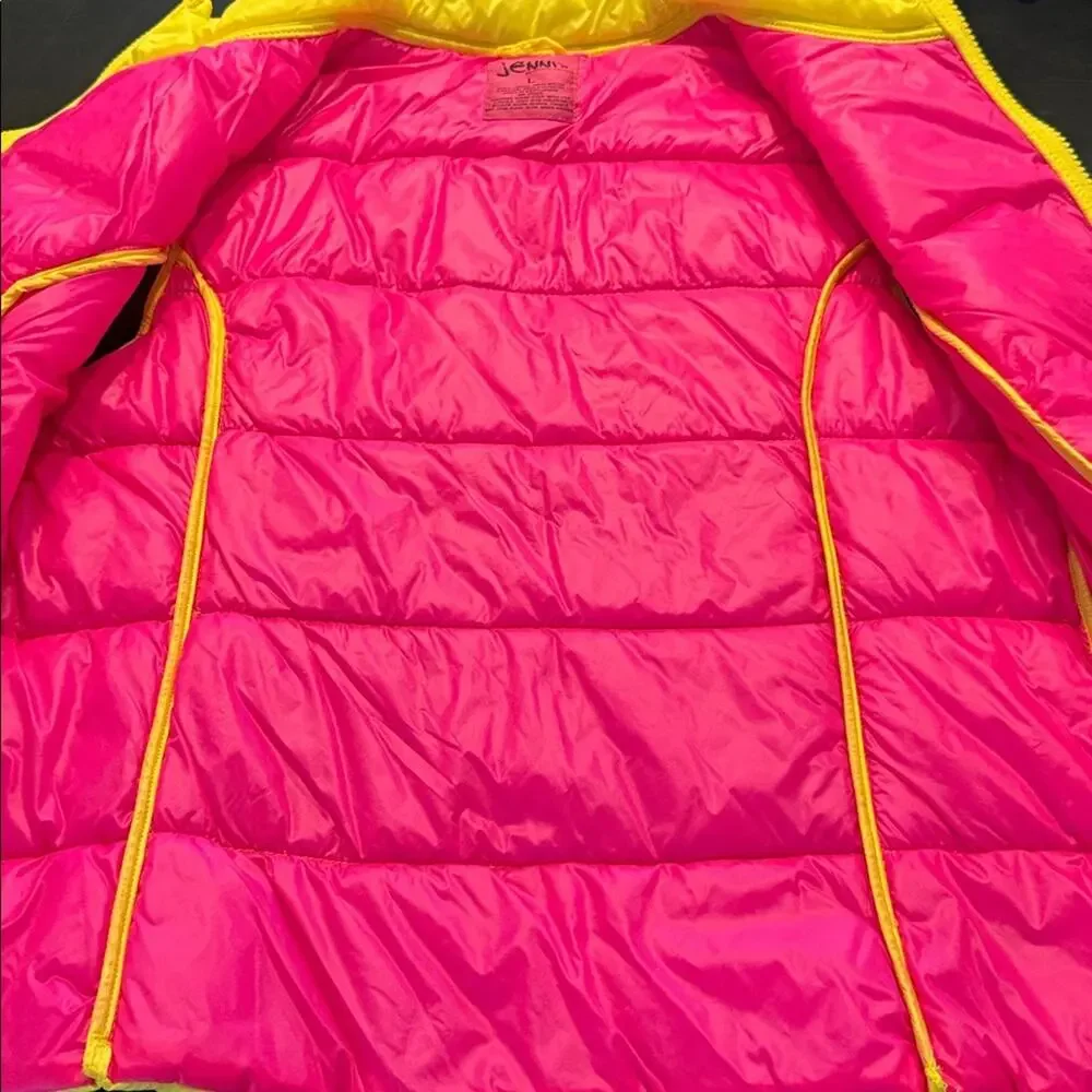 Jenni by Jennifer Moore Pink and Yellow Vest